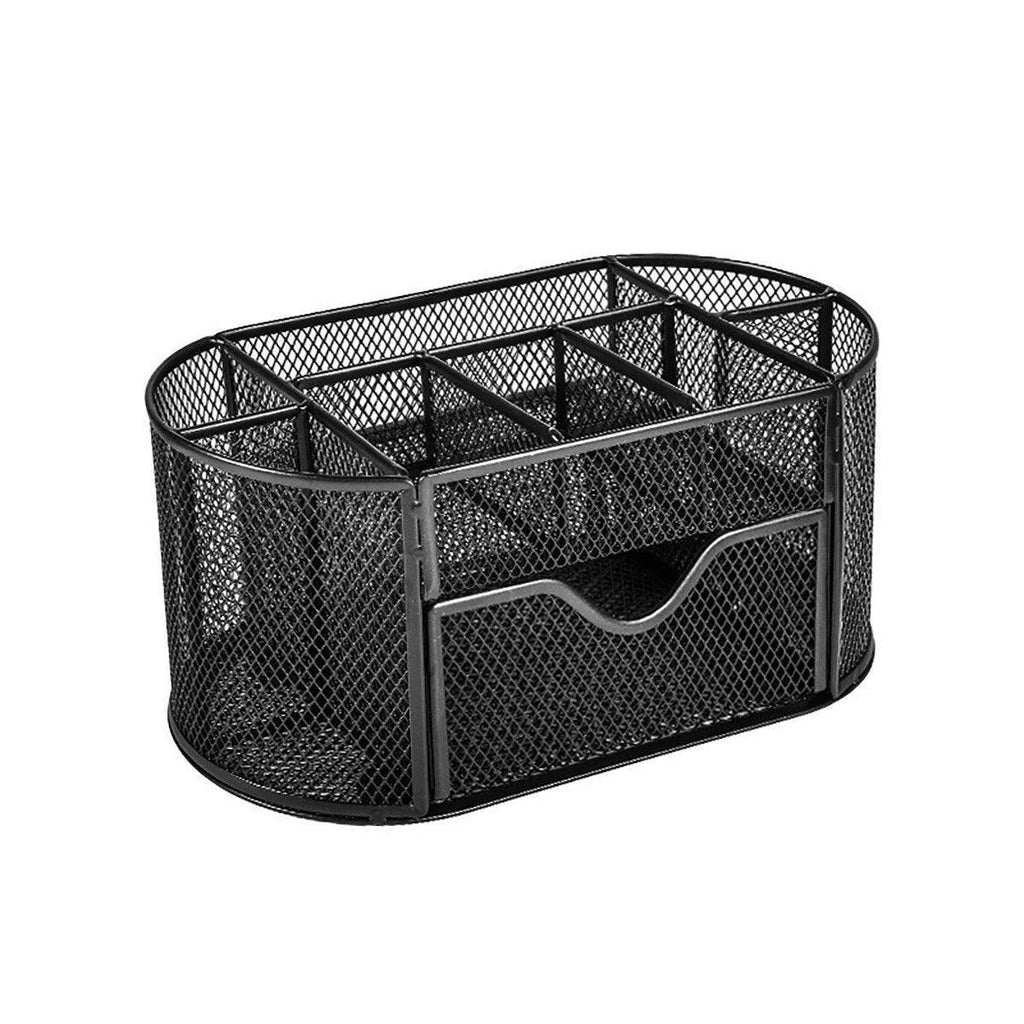 Metal Pen Holder Box with Drawer Three Colours | StorageOZ