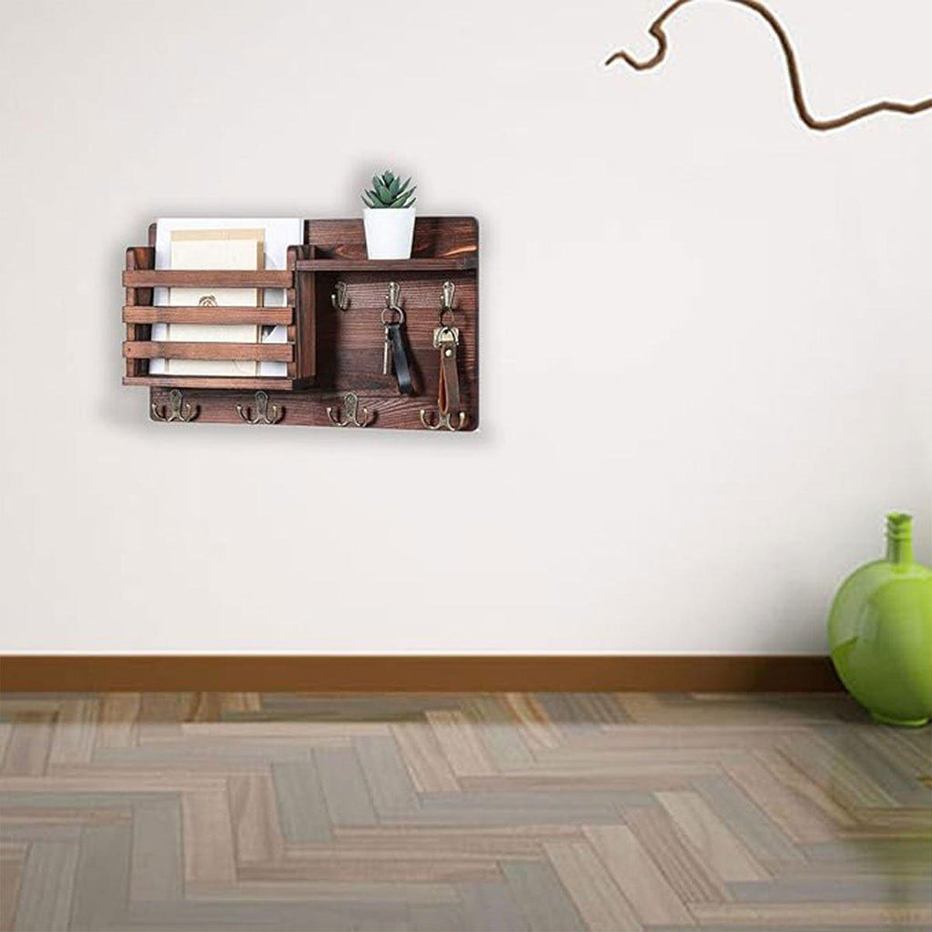 Wood Look Wall Shelf Storage Organiser Set | StorageOZ