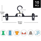 10 Pcs Clip Trouser Hangers in Six Colours | StorageOZ