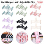 10 Pcs Clip Trouser Hangers in Six Colours | StorageOZ