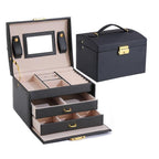 Two Drawer Velvet Jewellery Box Two Colours | StorageOZ