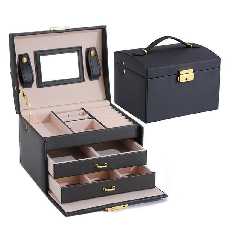 Two Drawer Velvet Jewellery Box Two Colours | StorageOZ