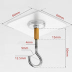 12 Pcs Stainless Steel Adhesive Wall Hooks | StorageOZ
