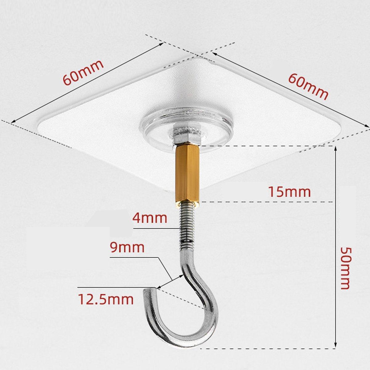12 Pcs Stainless Steel Adhesive Wall Hooks | StorageOZ