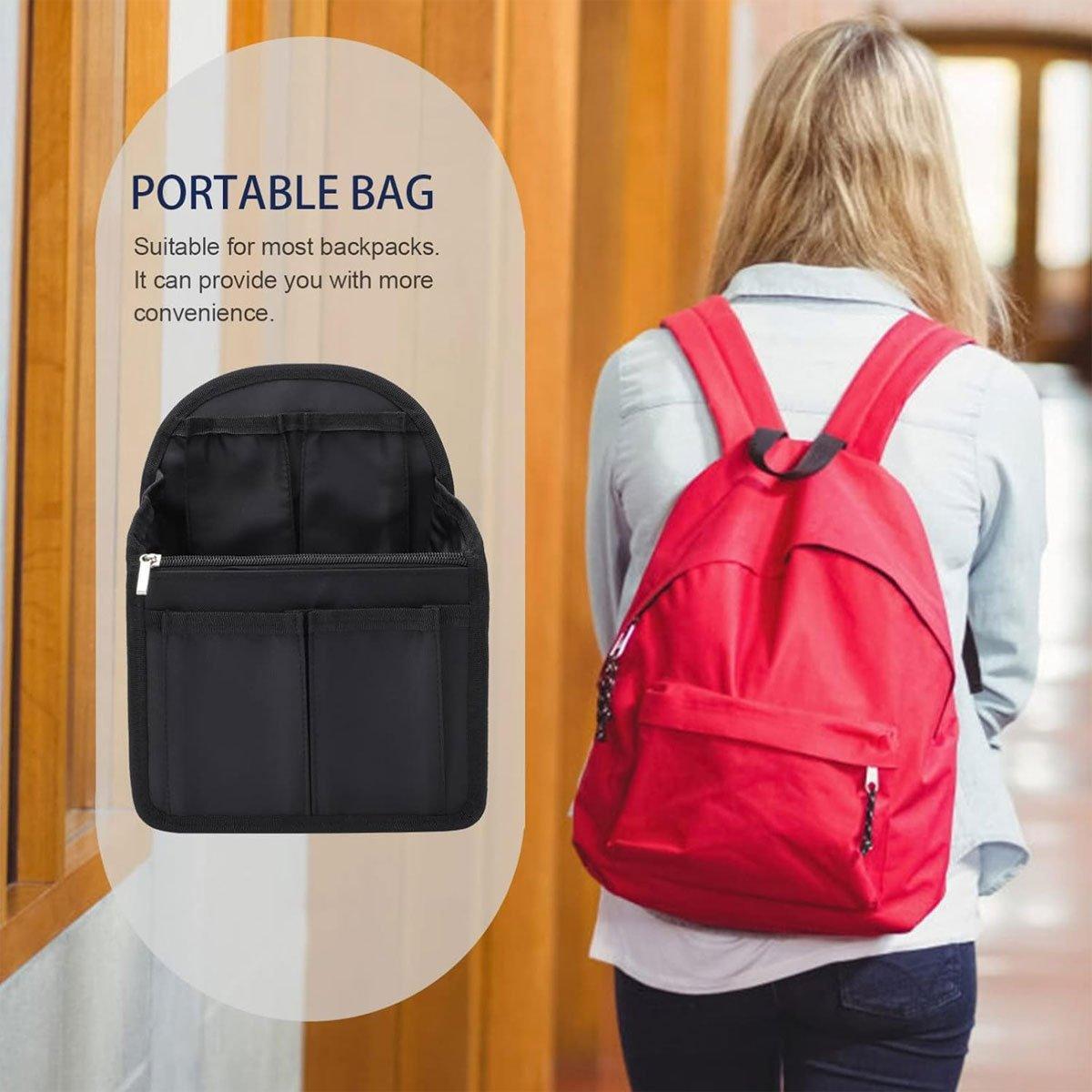 12 Pocket Travel Bag Insert in Six Colours | StorageOZ