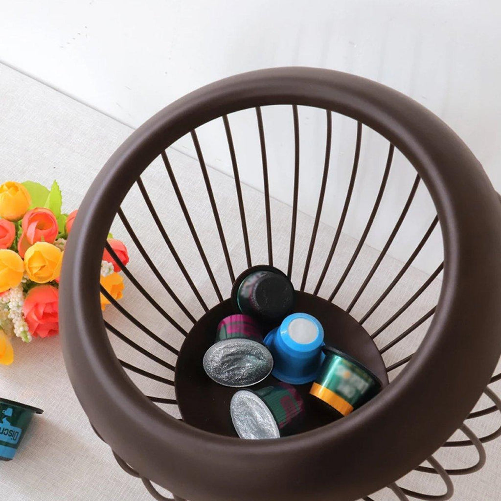 Brown Iron Fruit Storage Basket with Open Wire | StorageOZ
