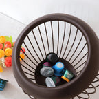 Brown Iron Fruit Storage Basket with Open Wire | StorageOZ