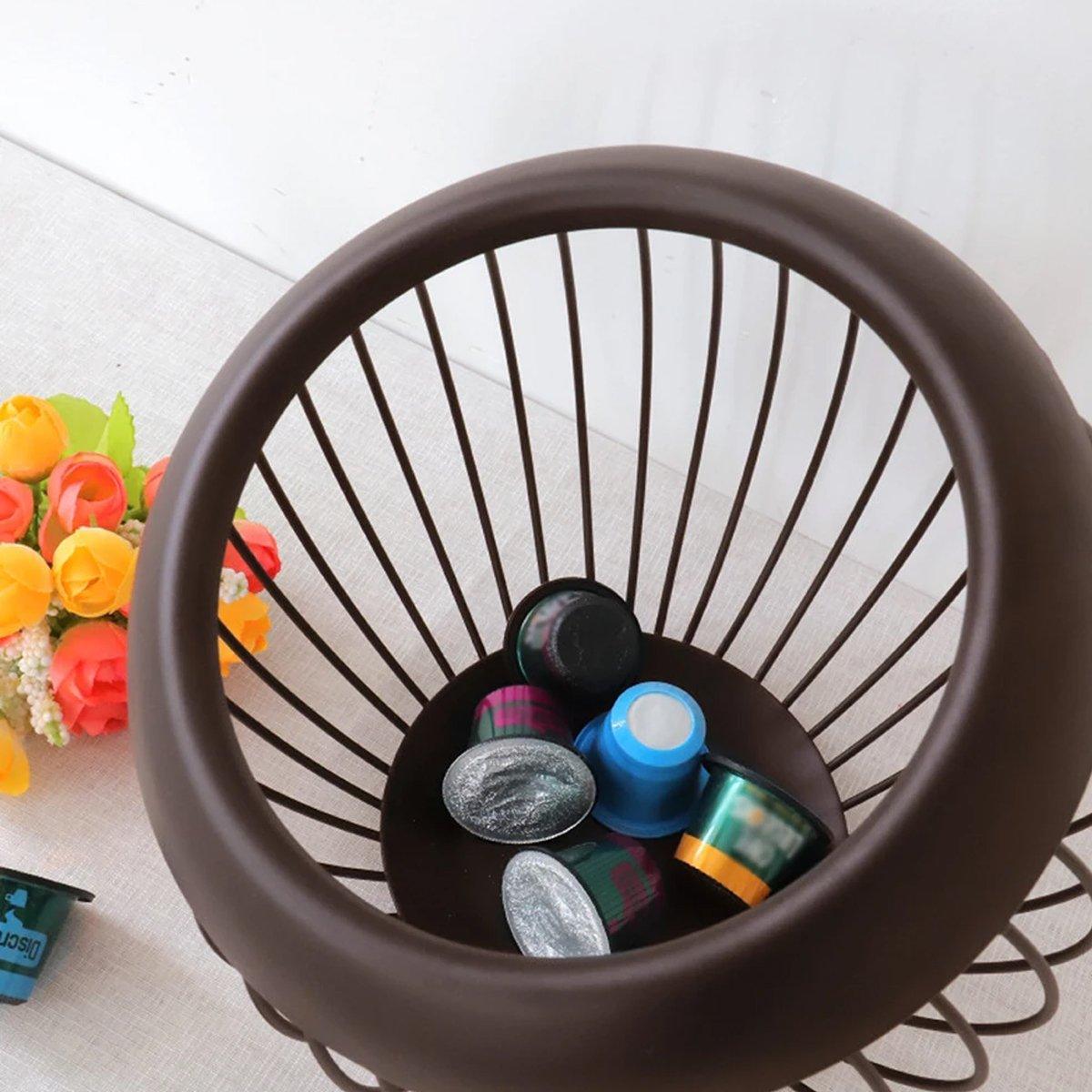 Brown Iron Fruit Storage Basket with Open Wire | StorageOZ