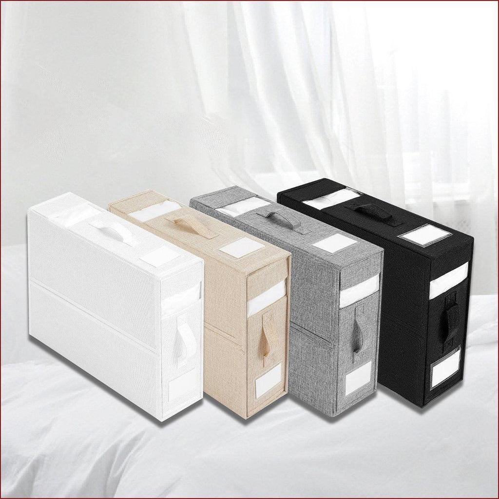 Fabric Storage Box with Window Four Colours | StorageOZ