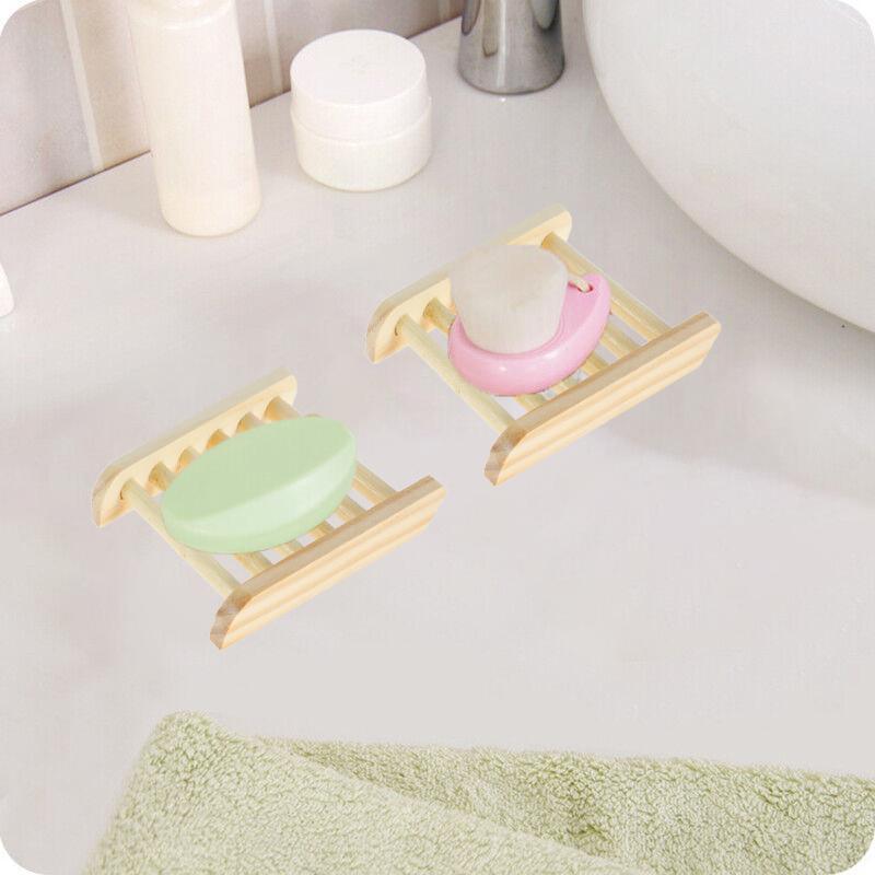 10 Pcs Bamboo Soap Holder Drain Rack Set | StorageOZ