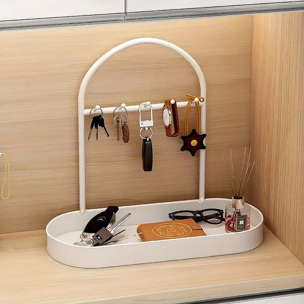 Entryway Key Hanger Rack in Black or White | StorageOZ