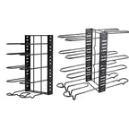 Vertical Iron Pot Lid Rack in Two Heights | StorageOZ
