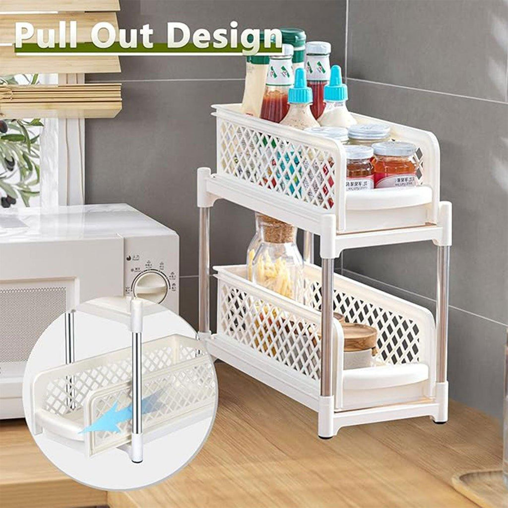 Pull Out Spice Drawer Rack in Two Colours | StorageOZ