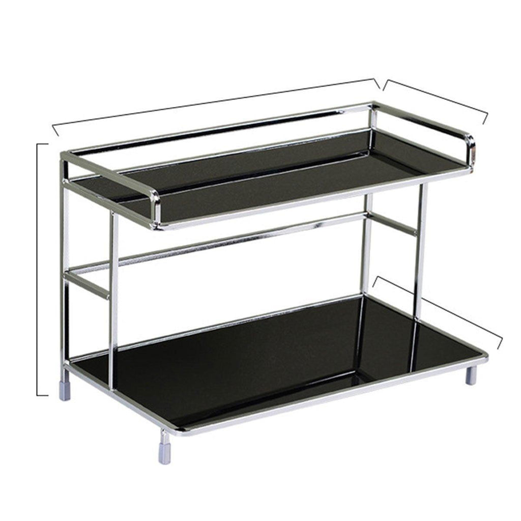 Two Tier Iron Cup Storage Rack Two Colours | StorageOZ