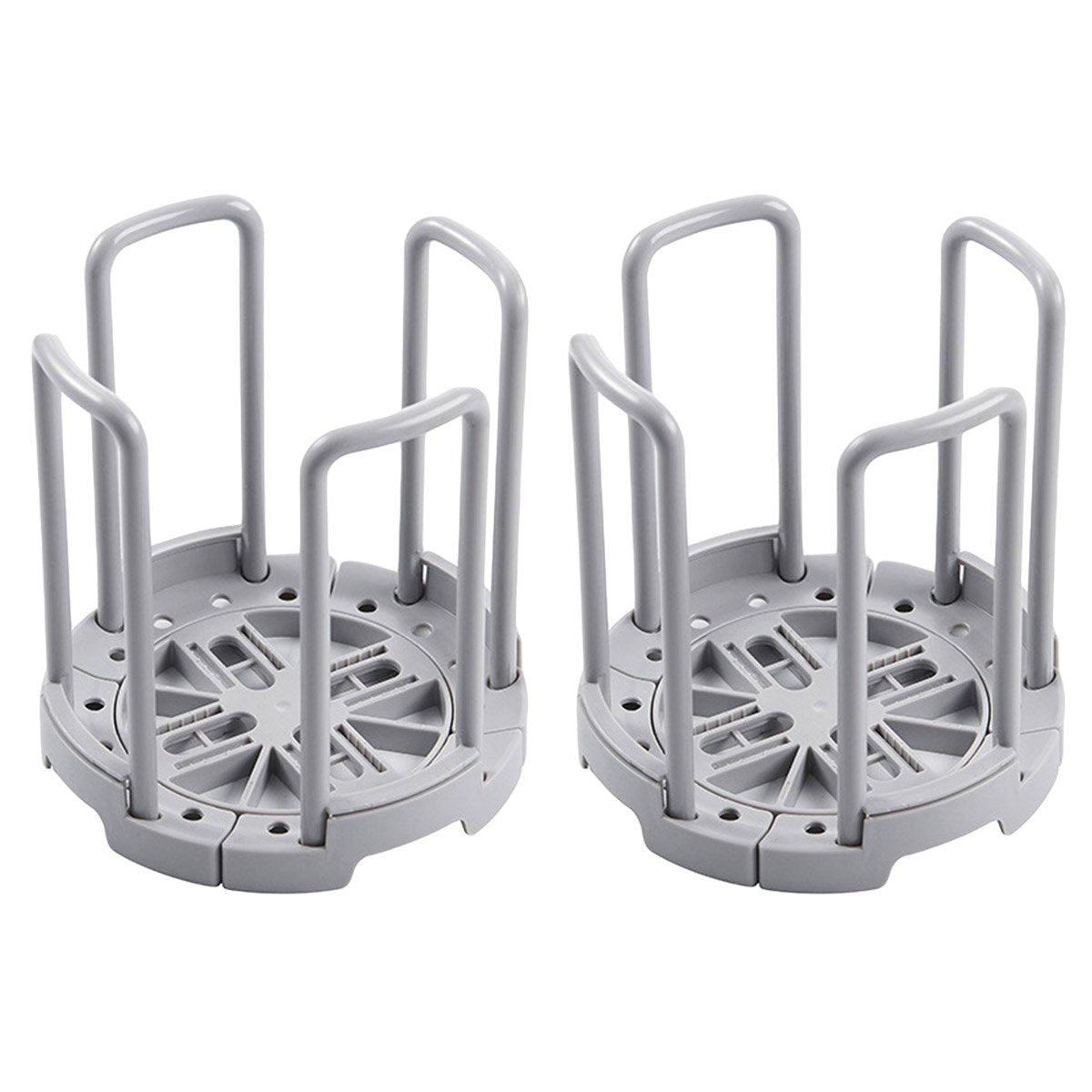 2 Pcs Retractable Bowl Drain Racks Two Colours | StorageOZ