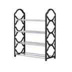 4 Tier Shoe Rack in Three Colours Organiser | StorageOZ