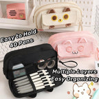 Pencil Cases Two Tones Desk Organiser Set | StorageOZ