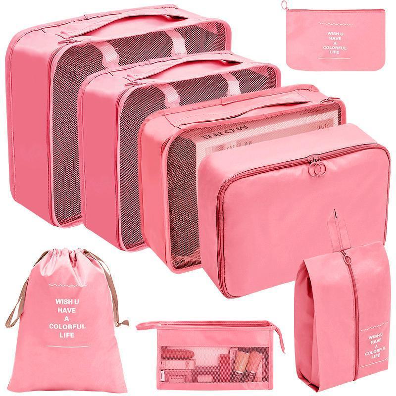 8 Pcs Waterproof Packing Cubes Six Colours | StorageOZ