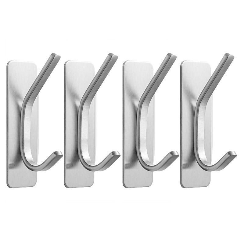 Stainless Steel Adhesive Hooks Gold or Silver | StorageOZ