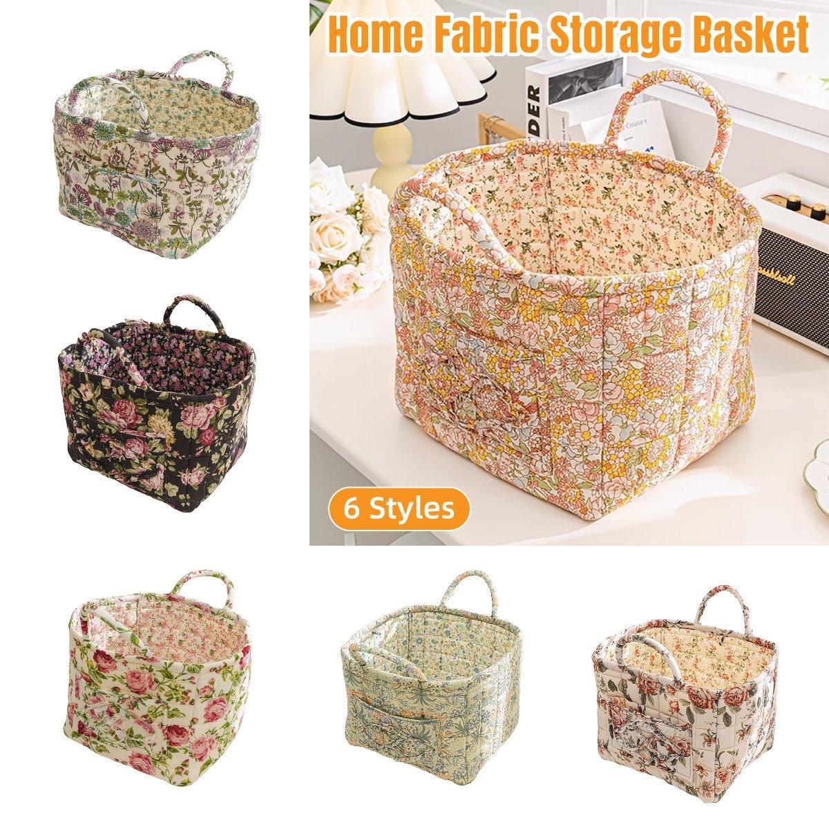 Floral Fabric Storage Basket in Six Prints | StorageOZ