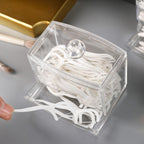 5 Pcs Clear Acrylic Cotton Swab Storage Case | StorageOZ
