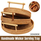 Rattan Serving Basket in Three Diameters | StorageOZ