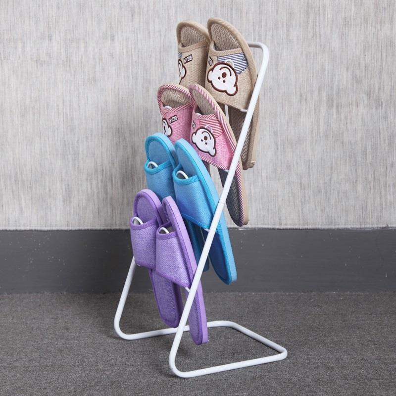 2 Tier Iron Slipper Rack with Drain Tray | StorageOZ