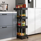 Rolling Storage Cart 3 or 4 Tiers Two Colours | StorageOZ
