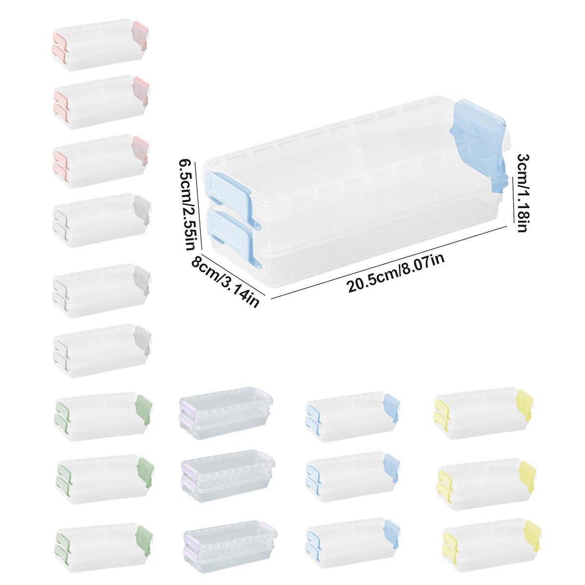 3 Pcs Clear Desktop Storage Boxes Six Colours | StorageOZ