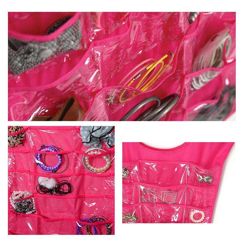Double Sided Hanging Jewellery Organiser Bag | StorageOZ