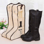 Home 4 Pcs Beige Boot Shoe Storage Bag Set | StorageOZ