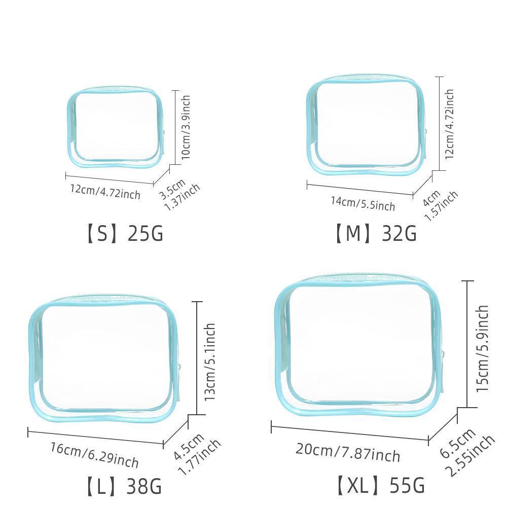 4 Pcs PVC Cosmetic Storage Bags Nine Colours | StorageOZ