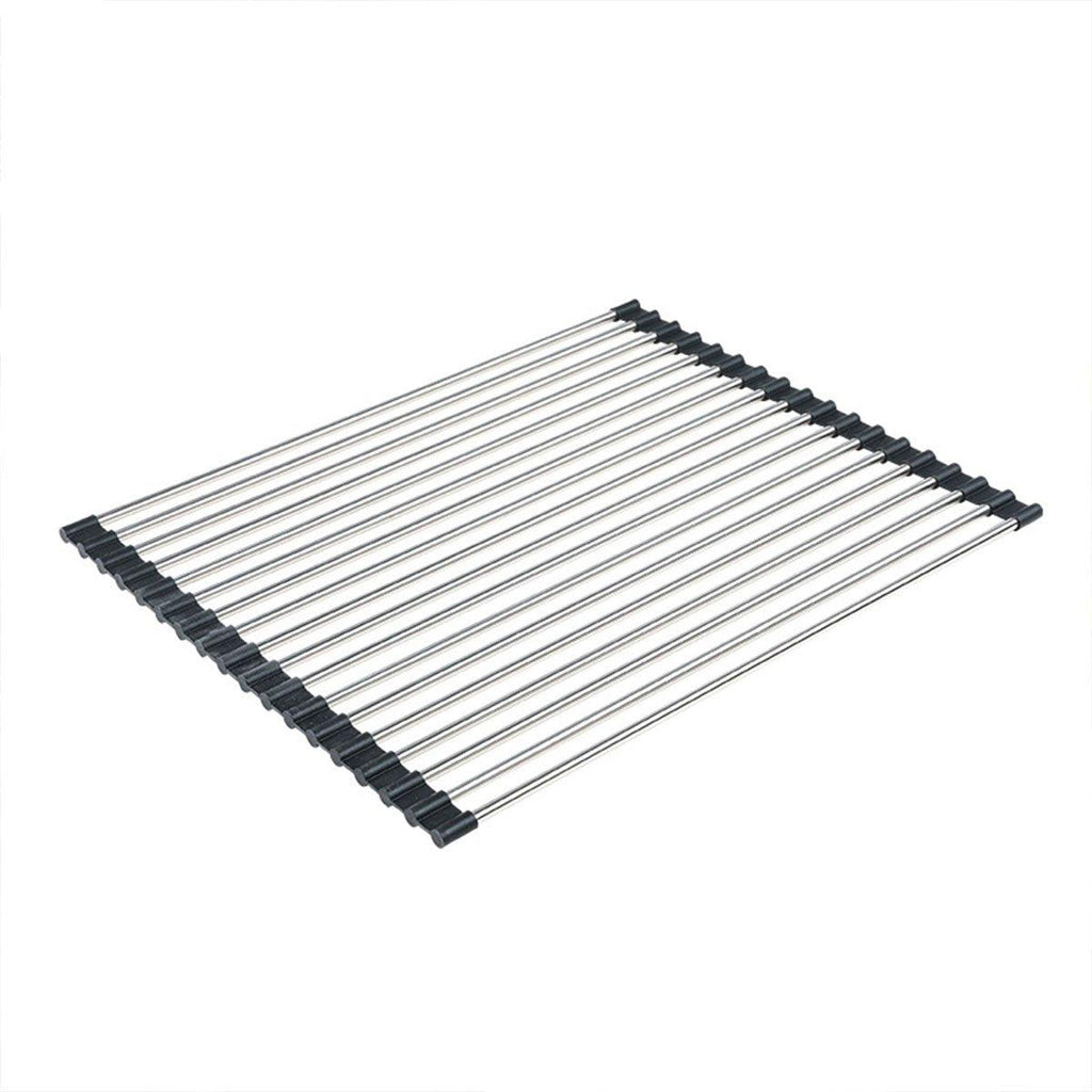 Foldable Stainless Steel Dish Drain Rack | StorageOZ