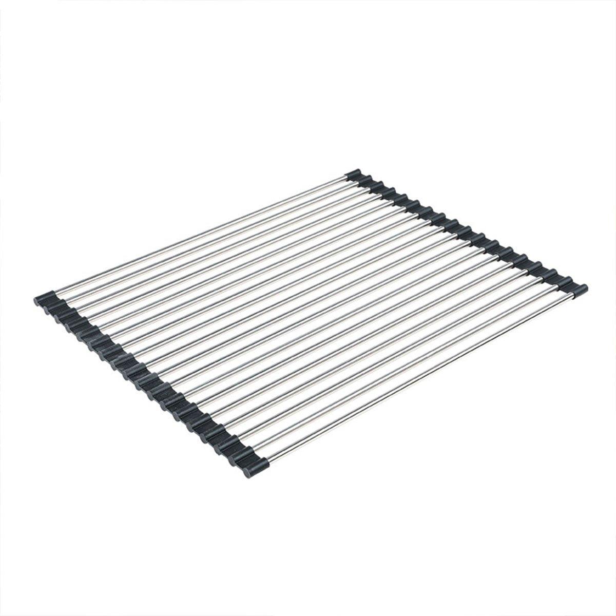 Foldable Stainless Steel Dish Drain Rack | StorageOZ