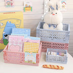 4 Pcs Stackable Storage Baskets Two Colours | StorageOZ