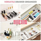 Clear Drawer Organiser Set in Three Packs | StorageOZ