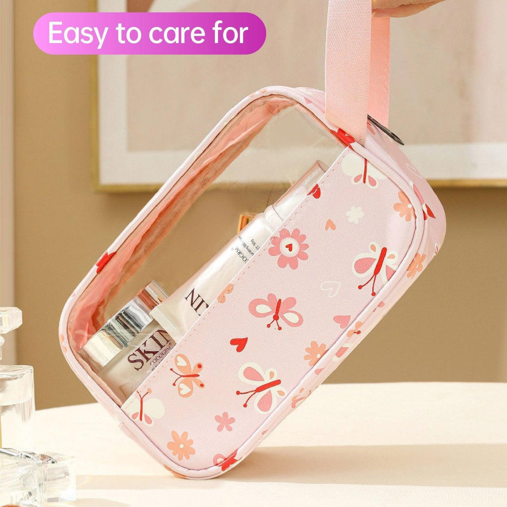 3 Pcs Printed PVC Makeup Bags Four Colours | StorageOZ