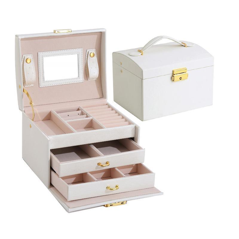 Two Drawer Velvet Jewellery Box Two Colours | StorageOZ