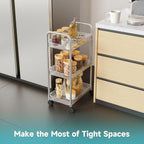 Mobile Acrylic Storage Rack 3 or 4 Tiers | StorageOZ