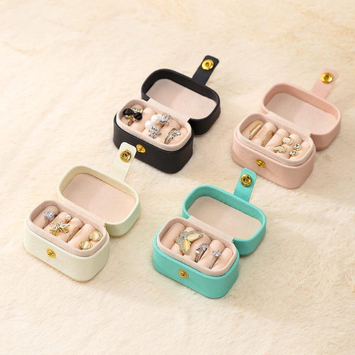 5 Pcs Mini Jewellery Boxes in Four Colours | StorageOZ
