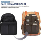 12 Pocket Travel Bag Insert in Six Colours | StorageOZ