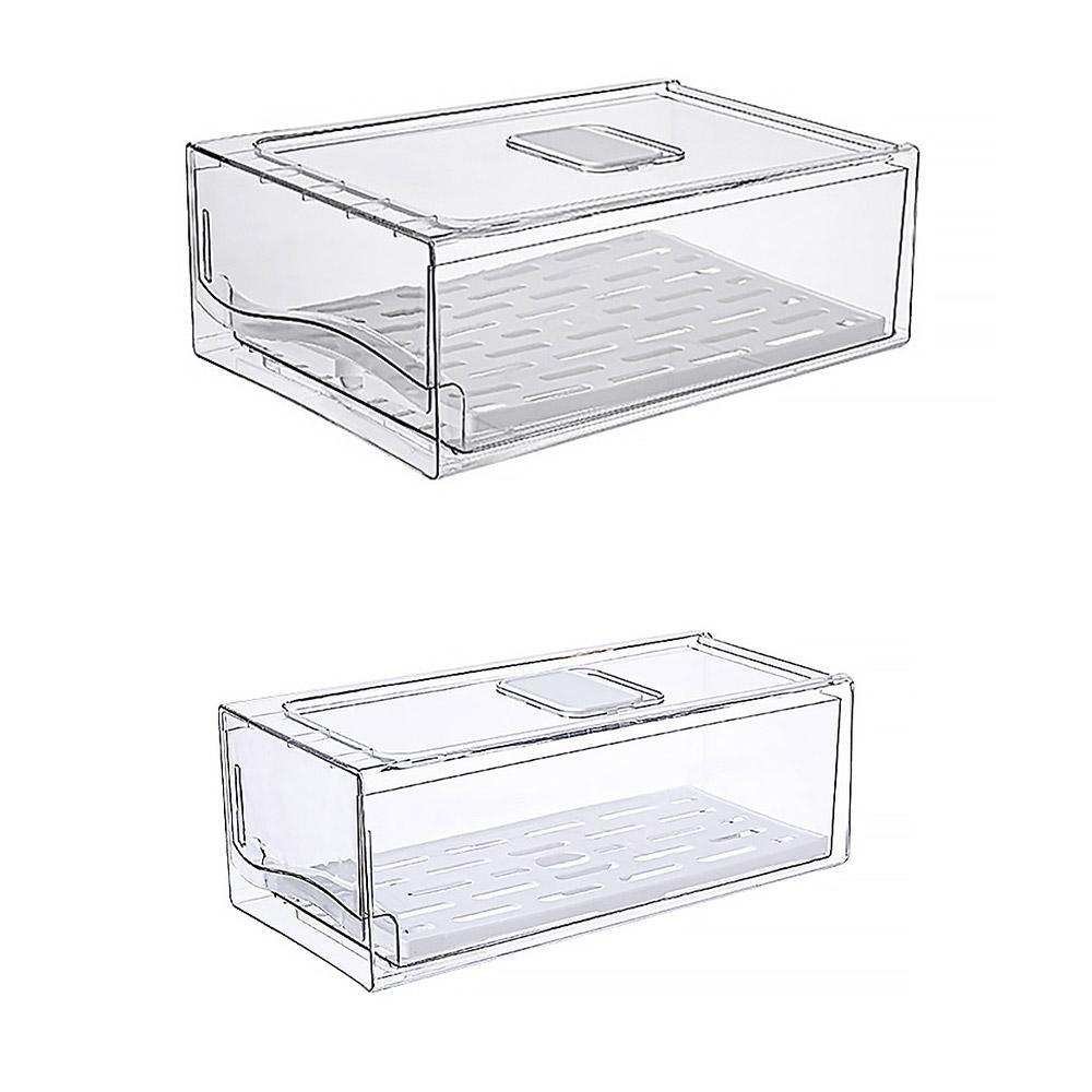 2 Pcs Fridge Drawer Boxes in Two Sizes Set | StorageOZ