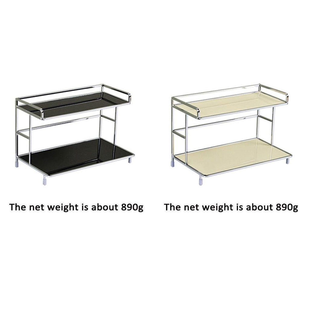 Two Tier Iron Cup Storage Rack Two Colours | StorageOZ
