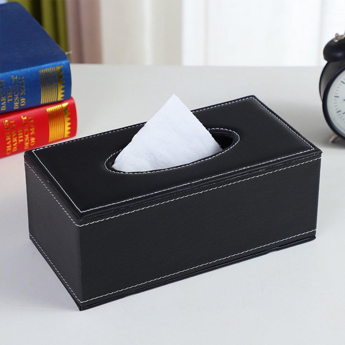 PU Leather Tissue Box Cover in Six Styles | StorageOZ