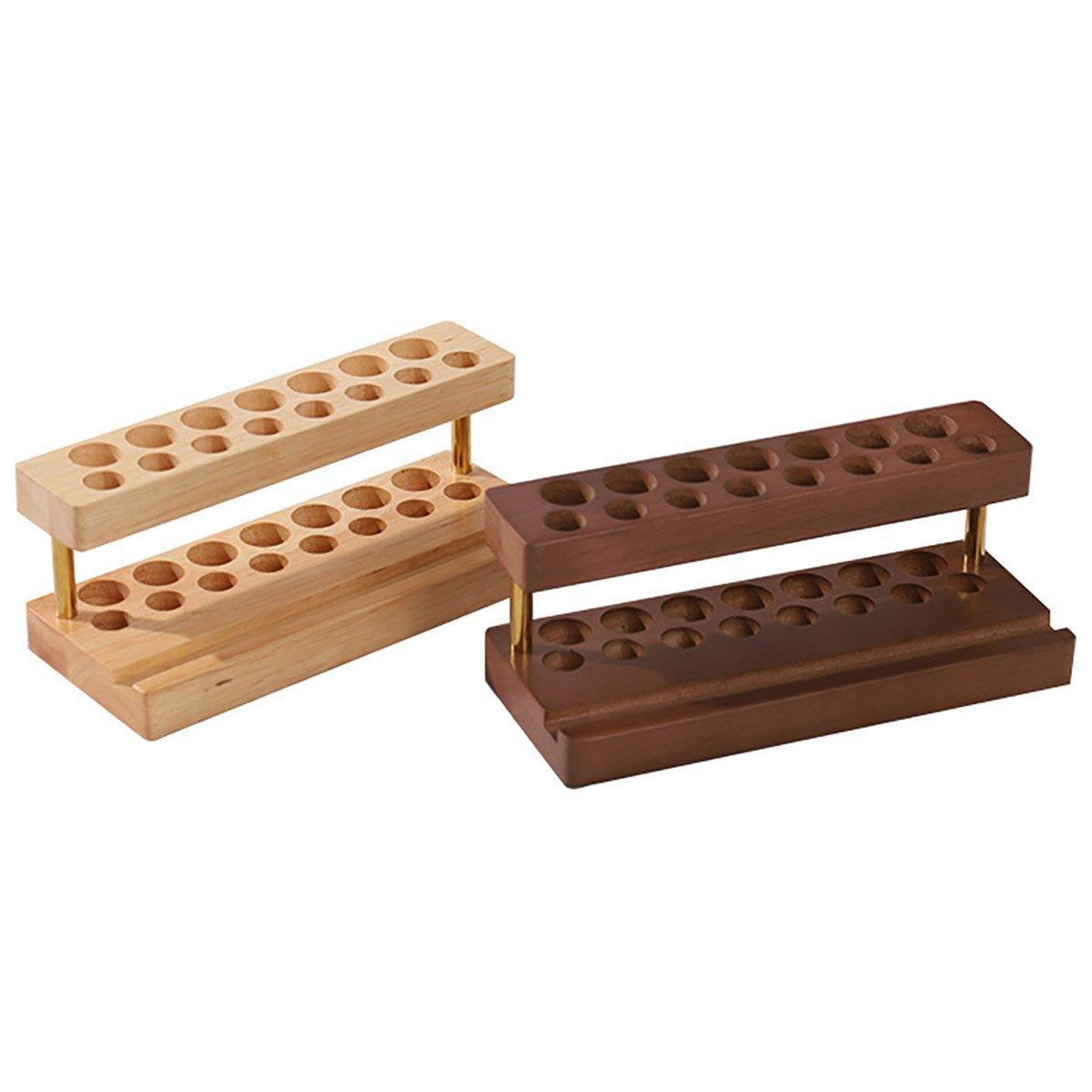 Wooden Desktop Organiser in Two Wood Tones | StorageOZ