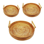 Rattan Serving Basket in Three Diameters | StorageOZ