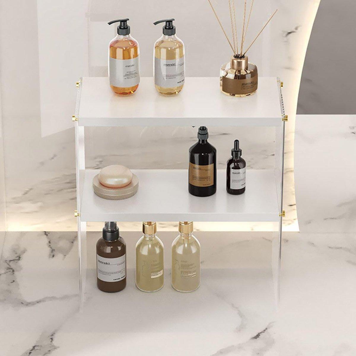 2 Tier Acrylic Cup Holder Desktop Storage | StorageOZ