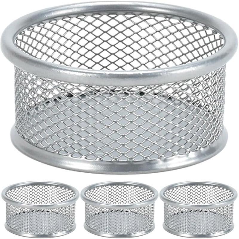 4 Pcs Metal Clip Storage Tubes Two Colours | StorageOZ