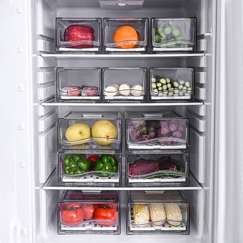 2 Pcs Fridge Drawer Boxes in Two Sizes Set | StorageOZ