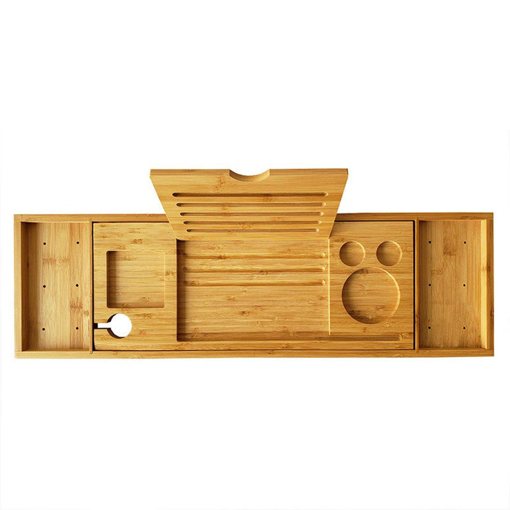 Bamboo Bathtub Tray Shelf for Bath Essentials | StorageOZ